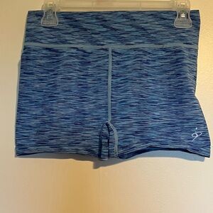Blue Patterned Women's Shorts
